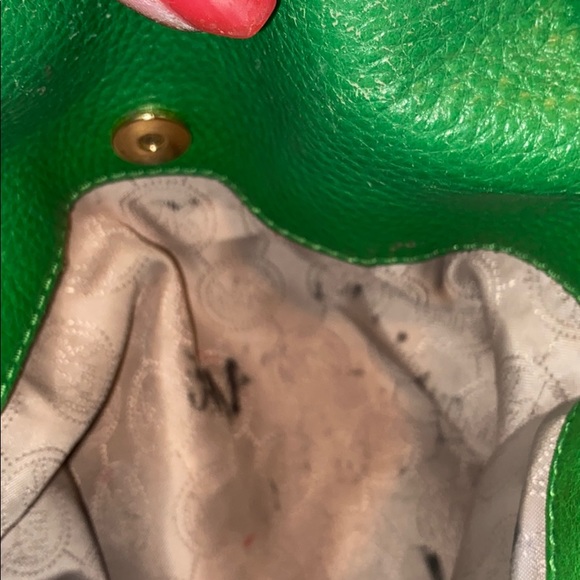 Green Michael Kors Purse with Strap - Picture 4 of 9
